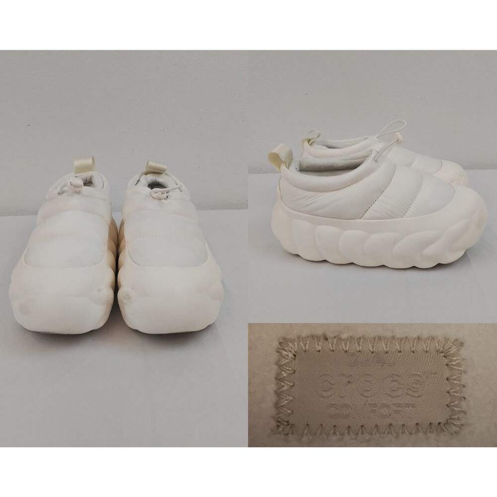 Crocs Overpuff Shorty Slip-On Shoes Men's 7 Women's 9 White Insulated #W4643